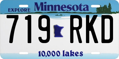 MN license plate 719RKD