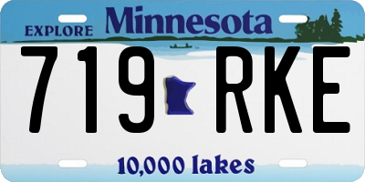 MN license plate 719RKE