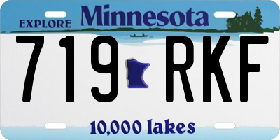 MN license plate 719RKF