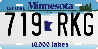 MN license plate 719RKG