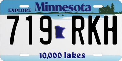 MN license plate 719RKH