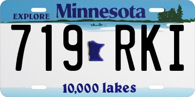MN license plate 719RKI