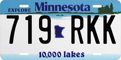 MN license plate 719RKK