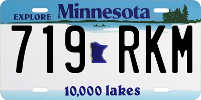 MN license plate 719RKM