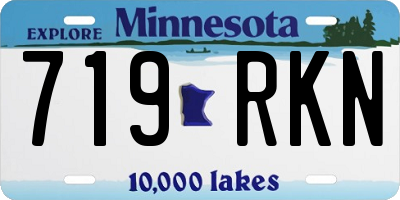 MN license plate 719RKN