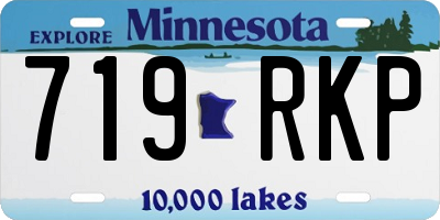 MN license plate 719RKP