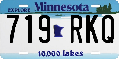 MN license plate 719RKQ