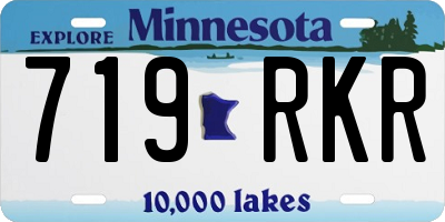 MN license plate 719RKR