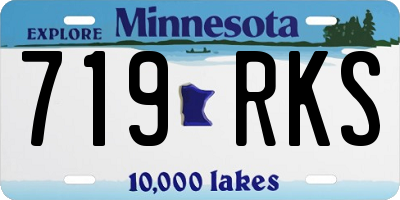 MN license plate 719RKS