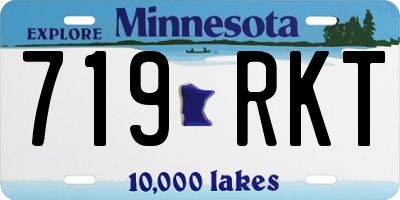 MN license plate 719RKT