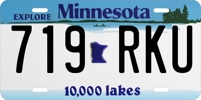 MN license plate 719RKU