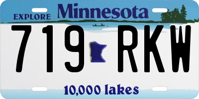 MN license plate 719RKW
