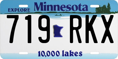 MN license plate 719RKX
