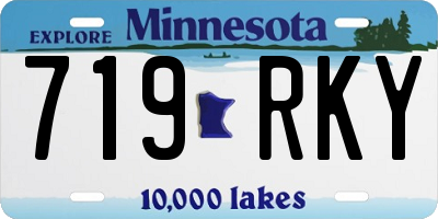 MN license plate 719RKY