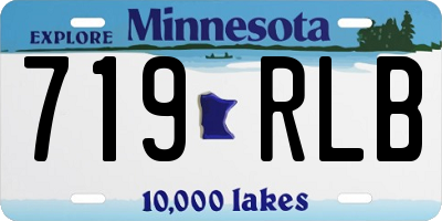 MN license plate 719RLB