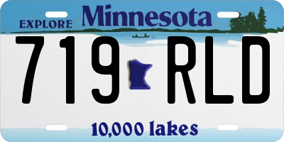 MN license plate 719RLD