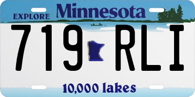 MN license plate 719RLI
