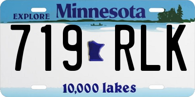 MN license plate 719RLK