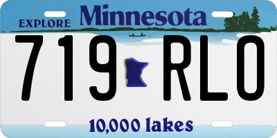 MN license plate 719RLO