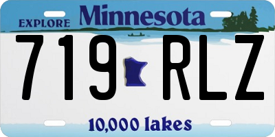 MN license plate 719RLZ