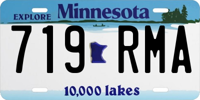 MN license plate 719RMA