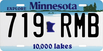 MN license plate 719RMB