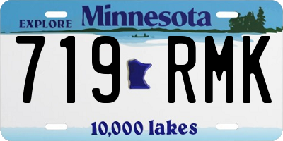 MN license plate 719RMK