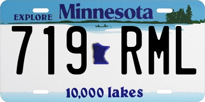MN license plate 719RML