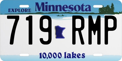 MN license plate 719RMP