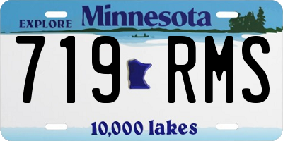 MN license plate 719RMS