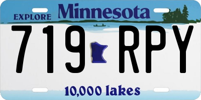 MN license plate 719RPY