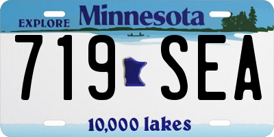 MN license plate 719SEA