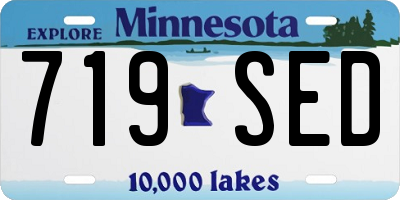 MN license plate 719SED