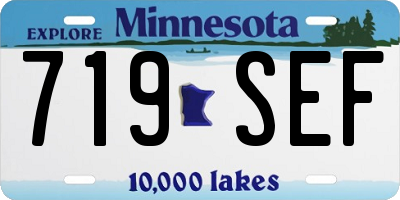 MN license plate 719SEF