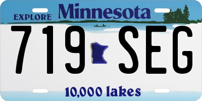 MN license plate 719SEG
