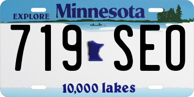 MN license plate 719SEO