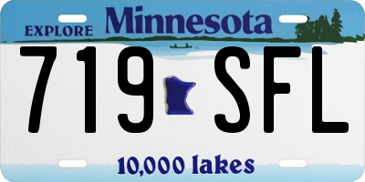 MN license plate 719SFL