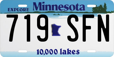 MN license plate 719SFN