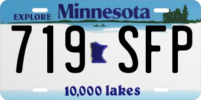 MN license plate 719SFP
