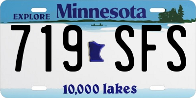 MN license plate 719SFS