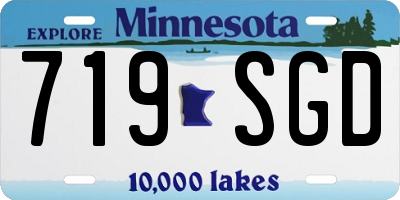 MN license plate 719SGD