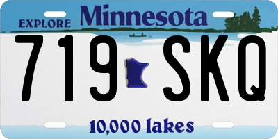 MN license plate 719SKQ