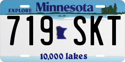 MN license plate 719SKT