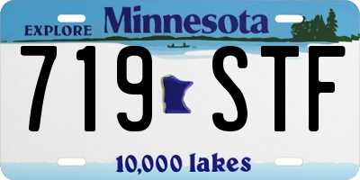 MN license plate 719STF