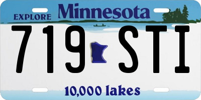 MN license plate 719STI