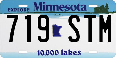 MN license plate 719STM