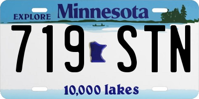 MN license plate 719STN