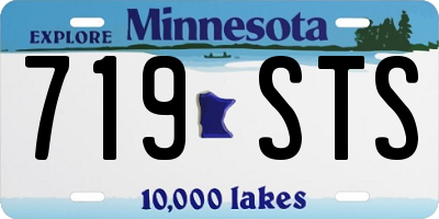 MN license plate 719STS