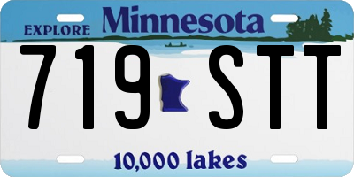 MN license plate 719STT