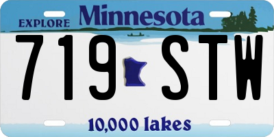 MN license plate 719STW